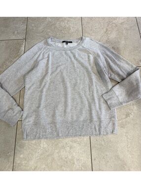 Quince French Terry Modal Cotton Crewneck Gray Medium